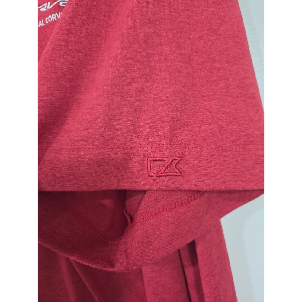 Corvette National Corvette Museum Dark Red Men's Polo 2XL - Picture 3 of 8